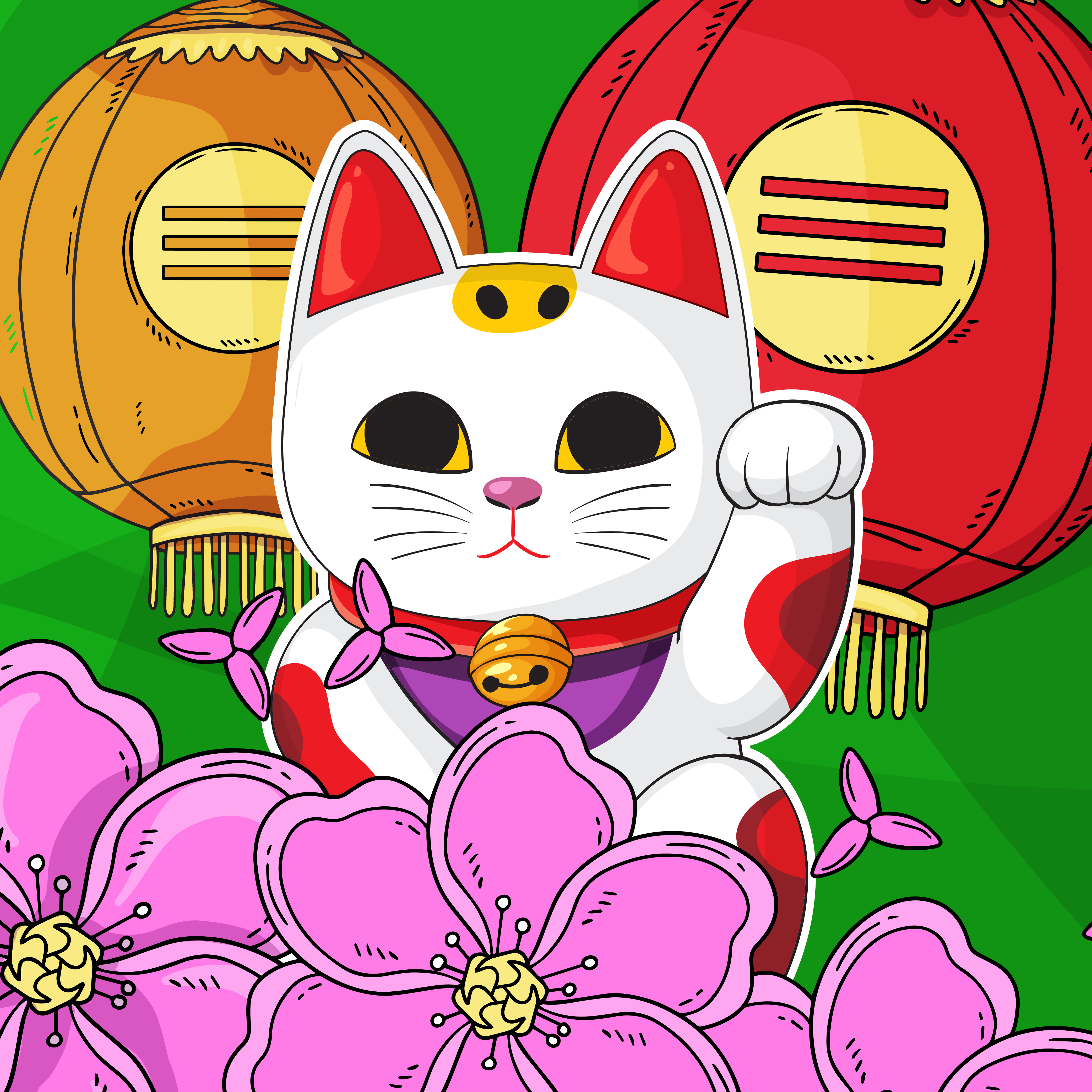 Neko with baseball